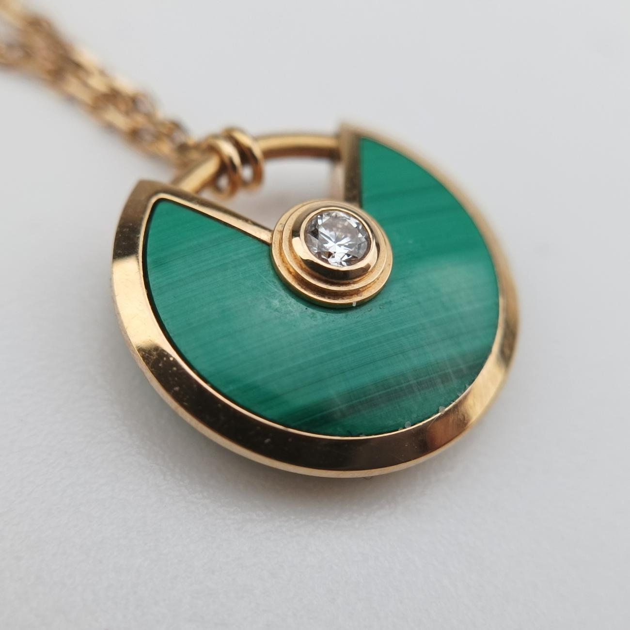 Amulette de Cartier Green×Golden AU750 B7224550 GLB982アミュレット ドゥ カルティエ グリーン×ゴールド AU750 B7224550 GLB982