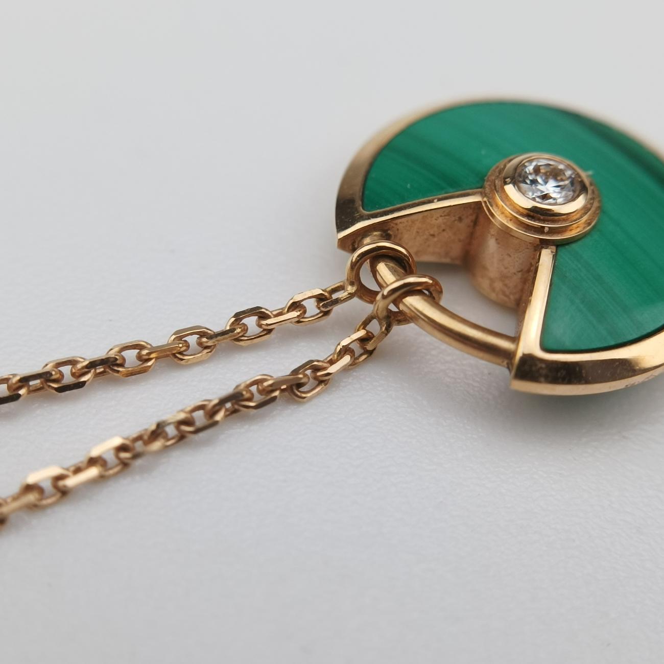 Amulette de Cartier Green×Golden AU750 B7224550 GLB982アミュレット ドゥ カルティエ グリーン×ゴールド AU750 B7224550 GLB982