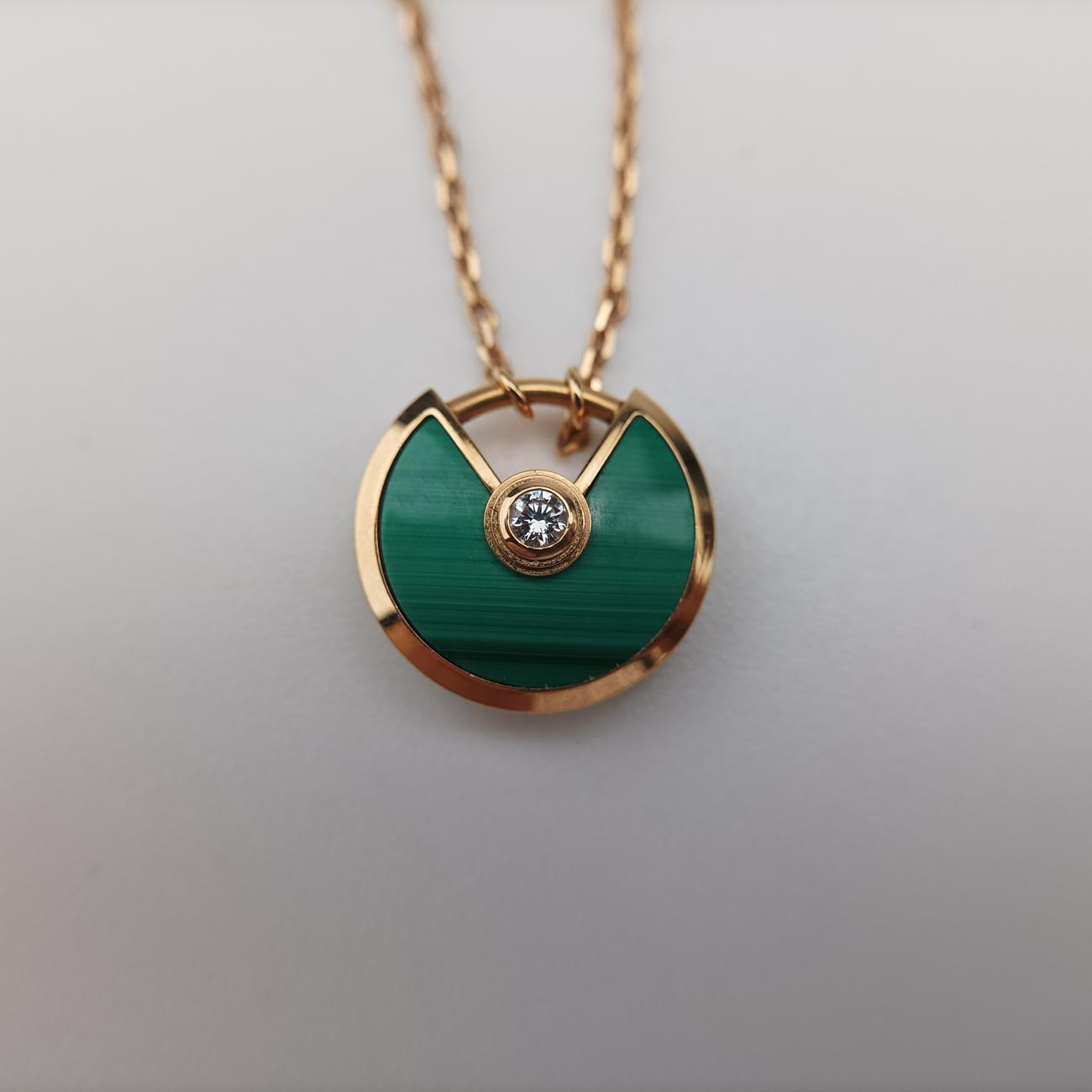 Amulette de Cartier Green×Golden AU750 B7224550 GLB982アミュレット ドゥ カルティエ グリーン×ゴールド AU750 B7224550 GLB982