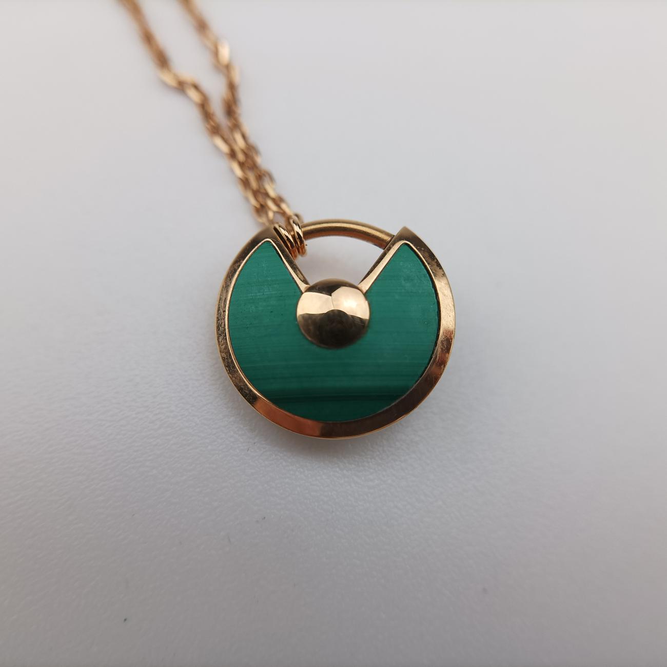 Amulette de Cartier Green×Golden AU750 B7224550 GLB982アミュレット ドゥ カルティエ グリーン×ゴールド AU750 B7224550 GLB982