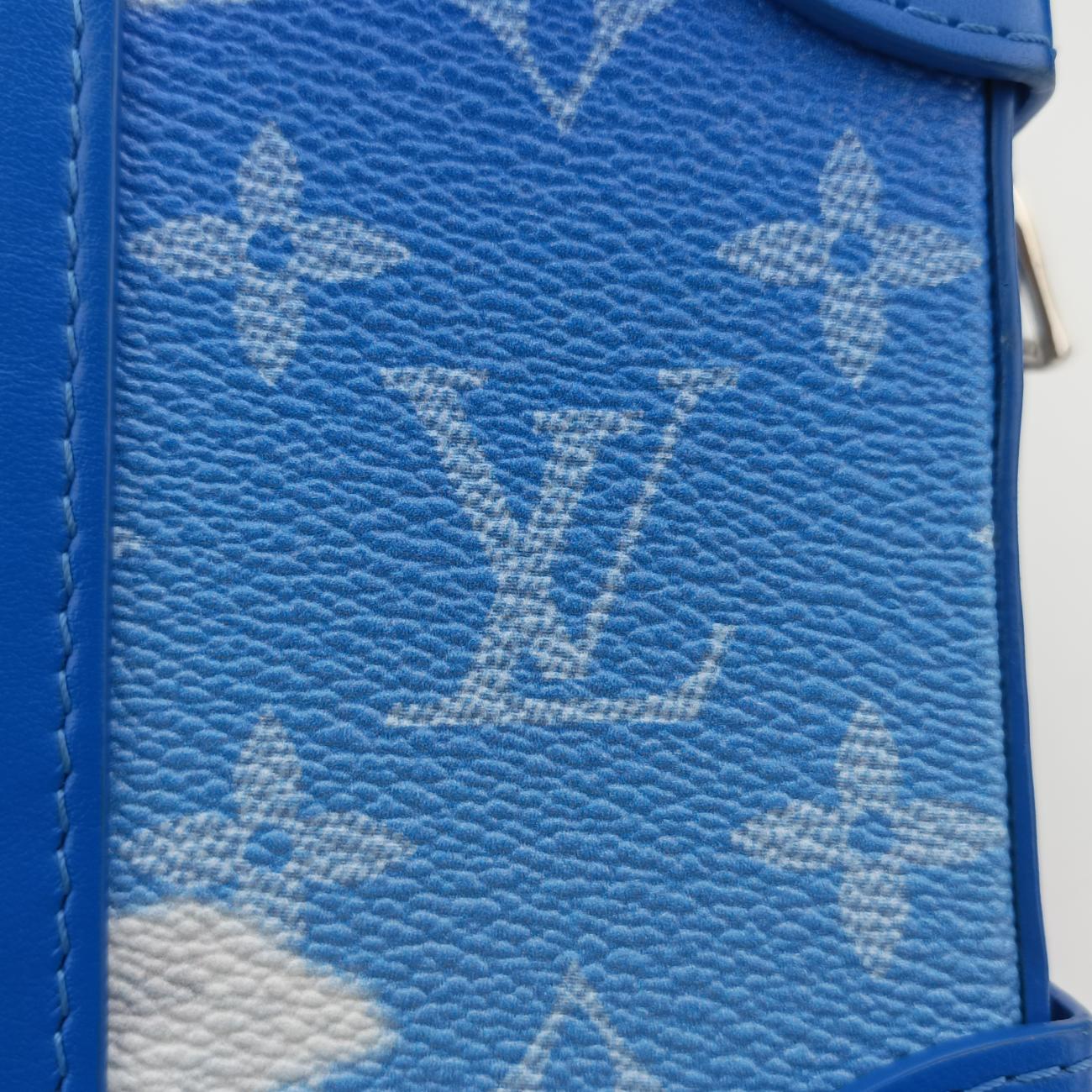 Monogram Clouds Blue × White PVC coated canvas x leather M45432 TJ3200 ICチップモノグラム クラウズ ブルー×ホワイト PVCコーティングキャンバス×レザー M45432 TJ3200 ICチップ