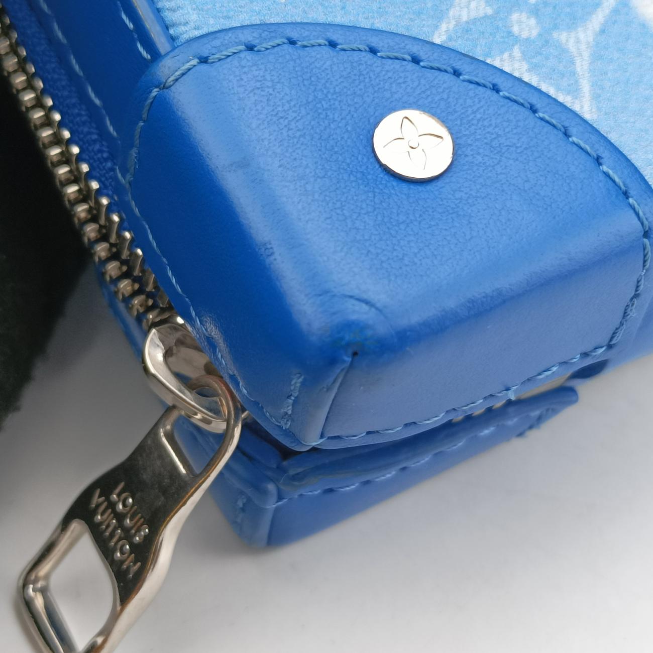 Monogram Clouds Blue × White PVC coated canvas x leather M45432 TJ3200 ICチップモノグラム クラウズ ブルー×ホワイト PVCコーティングキャンバス×レザー M45432 TJ3200 ICチップ