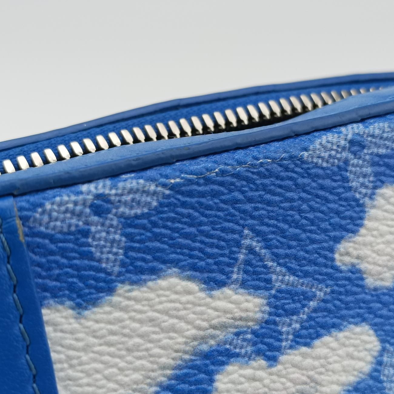 Monogram Clouds Blue × White PVC coated canvas x leather M45432 TJ3200 ICチップモノグラム クラウズ ブルー×ホワイト PVCコーティングキャンバス×レザー M45432 TJ3200 ICチップ