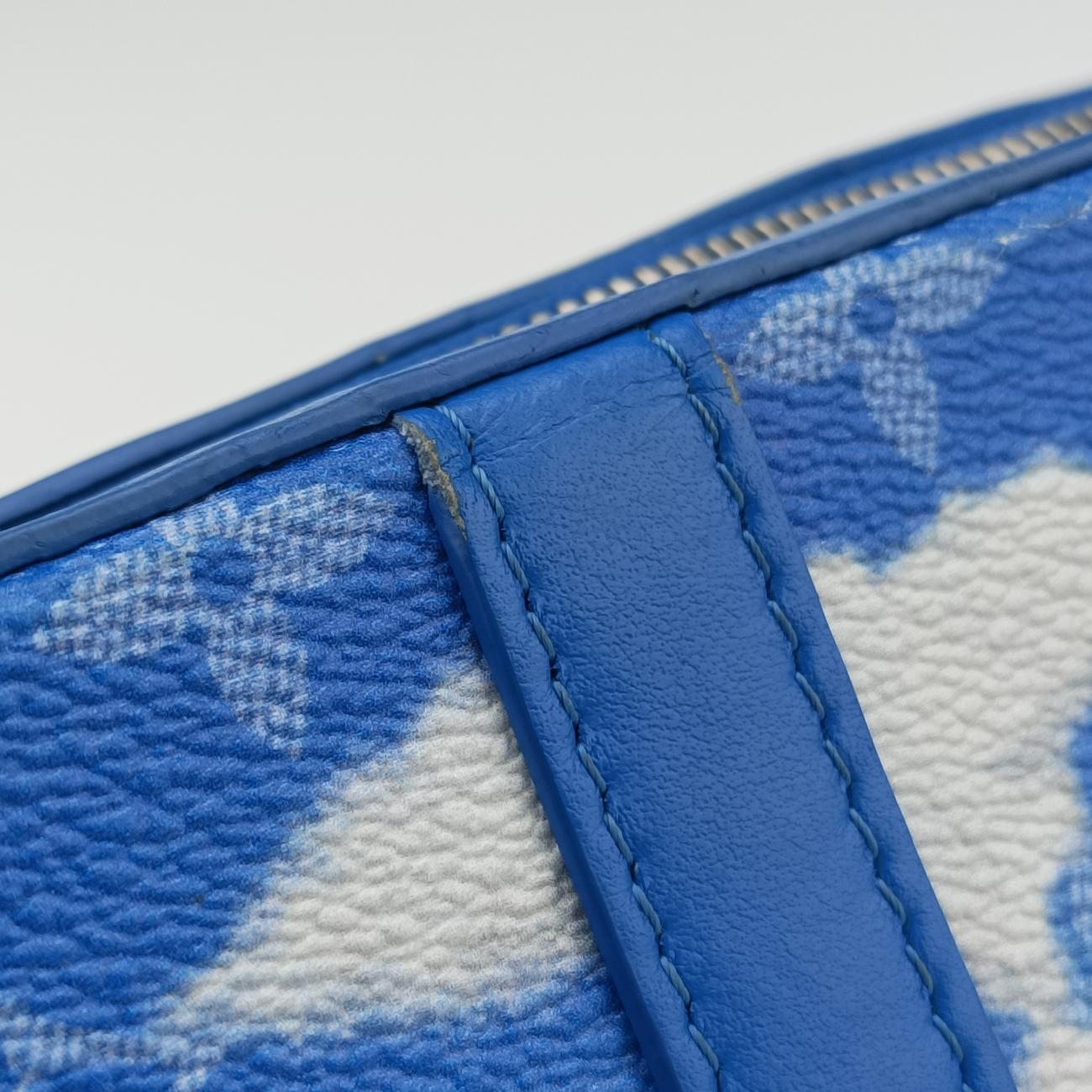 Monogram Clouds Blue × White PVC coated canvas x leather M45432 TJ3200 ICチップモノグラム クラウズ ブルー×ホワイト PVCコーティングキャンバス×レザー M45432 TJ3200 ICチップ