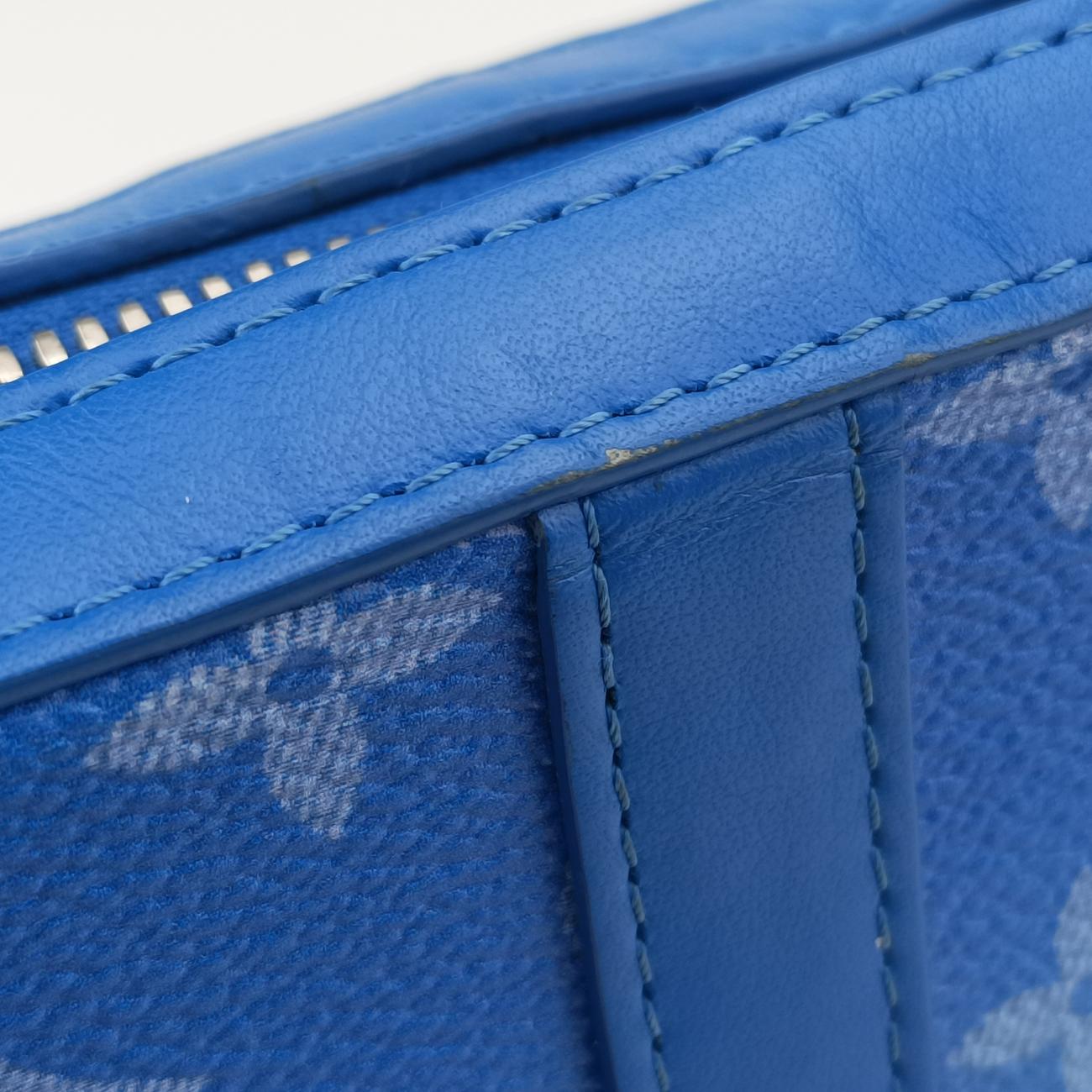 Monogram Clouds Blue × White PVC coated canvas x leather M45432 TJ3200 ICチップモノグラム クラウズ ブルー×ホワイト PVCコーティングキャンバス×レザー M45432 TJ3200 ICチップ