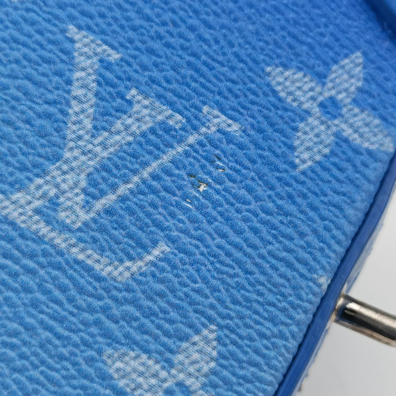 Monogram Clouds Blue × White PVC coated canvas x leather M45432 TJ3200 ICチップモノグラム クラウズ ブルー×ホワイト PVCコーティングキャンバス×レザー M45432 TJ3200 ICチップ