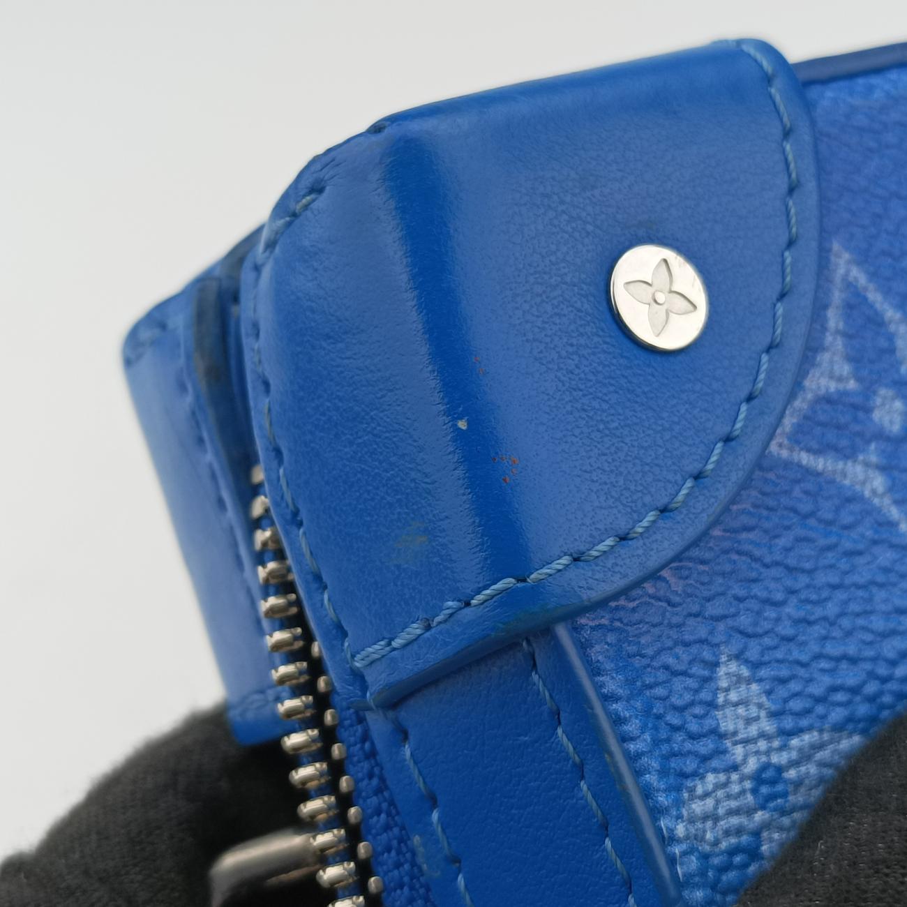Monogram Clouds Blue × White PVC coated canvas x leather M45432 TJ3200 ICチップモノグラム クラウズ ブルー×ホワイト PVCコーティングキャンバス×レザー M45432 TJ3200 ICチップ