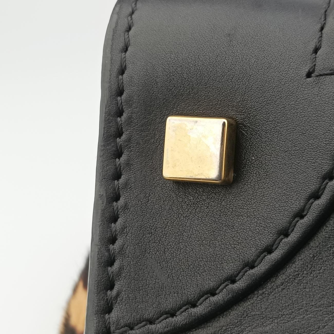 Luggage Mini Shopper Black x Beige Canvas ×Leather W-GA-1102ラゲージミニショッパー ブラック×ベージュ キャンバス×レザー W-GA-1102