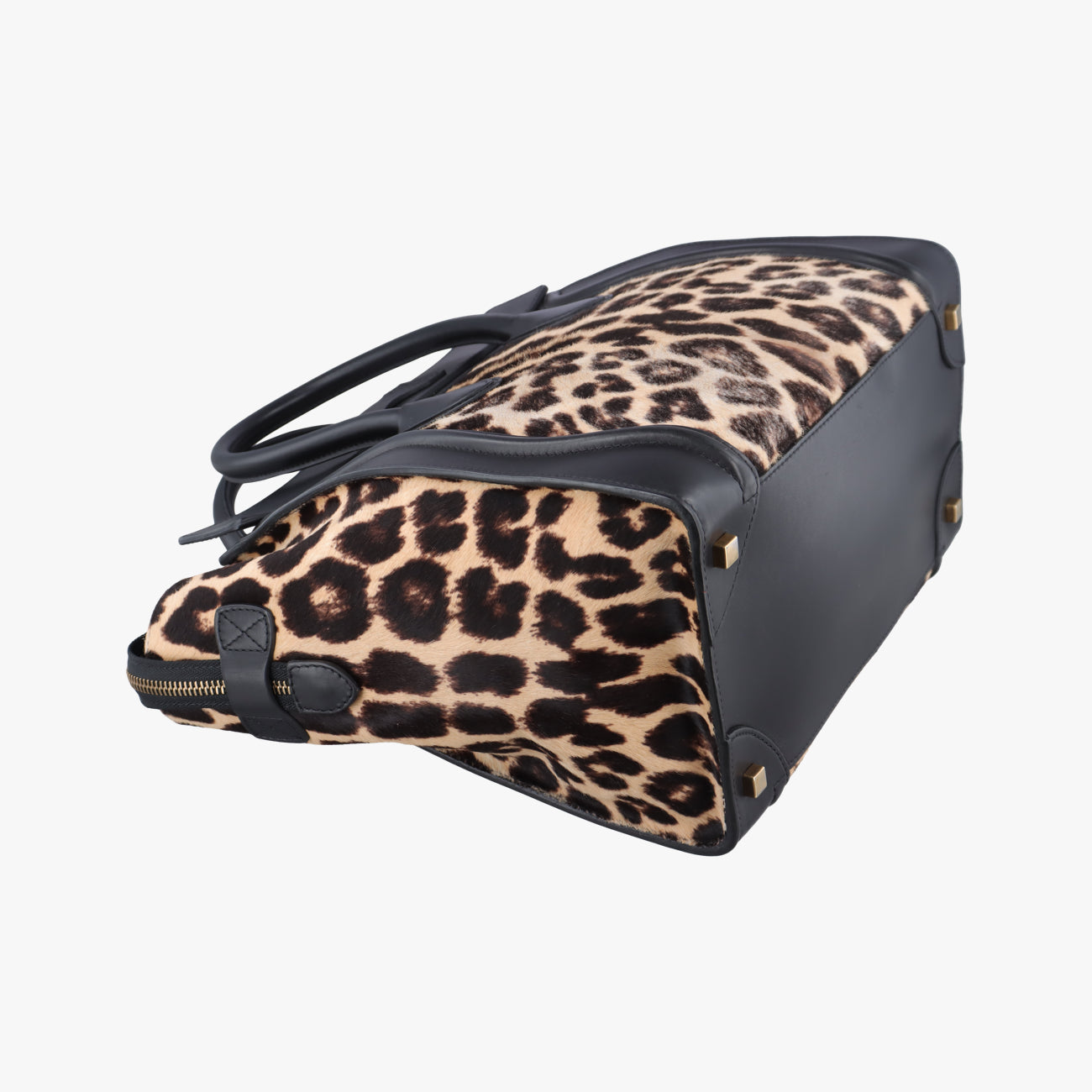 Luggage Mini Shopper Black x Beige Canvas ×Leather W-GA-1102ラゲージミニショッパー ブラック×ベージュ キャンバス×レザー W-GA-1102