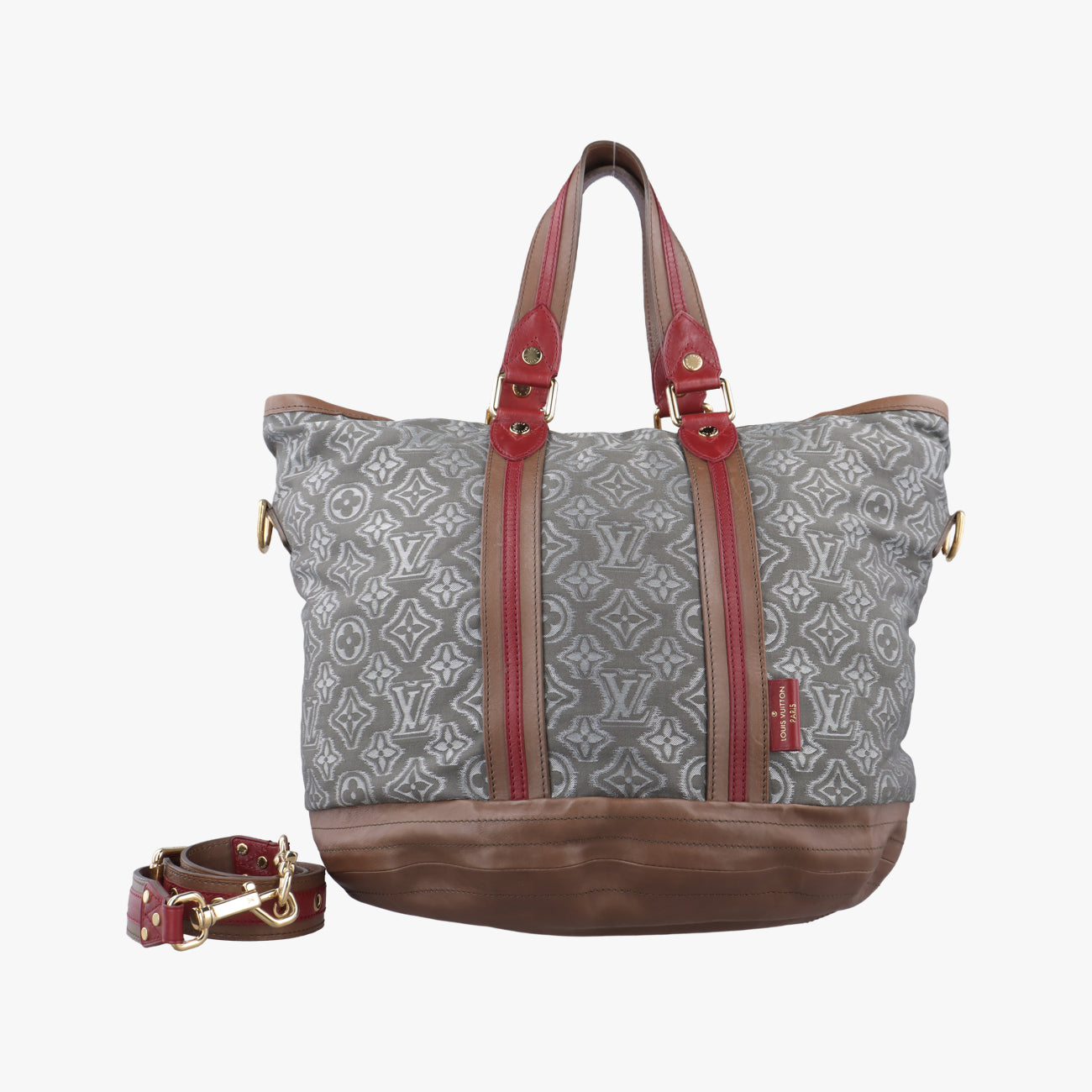 2010 Collection Aviator Gray×Red×Brown Canvas ×Leather M40385 TJ11602010 コレクション アヴィエーター グレー×レッド×ブラウン キャンバス×レザー M40385 TJ1160