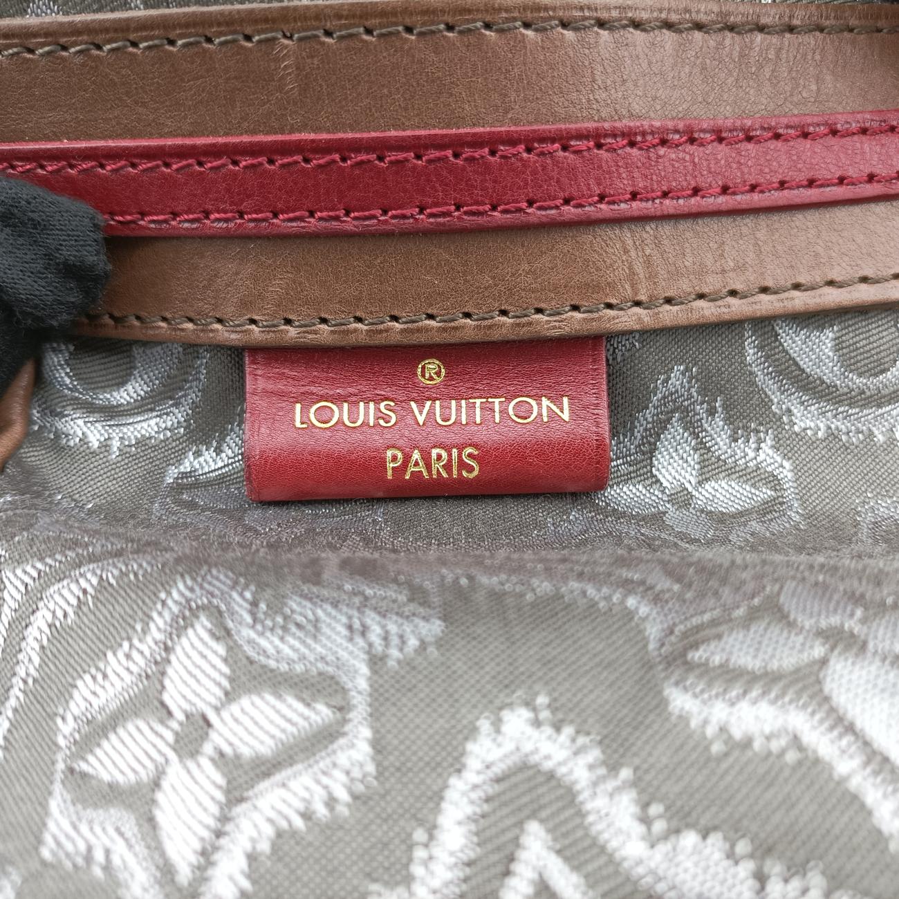 2010 Collection Aviator Gray×Red×Brown Canvas ×Leather M40385 TJ11602010 コレクション アヴィエーター グレー×レッド×ブラウン キャンバス×レザー M40385 TJ1160