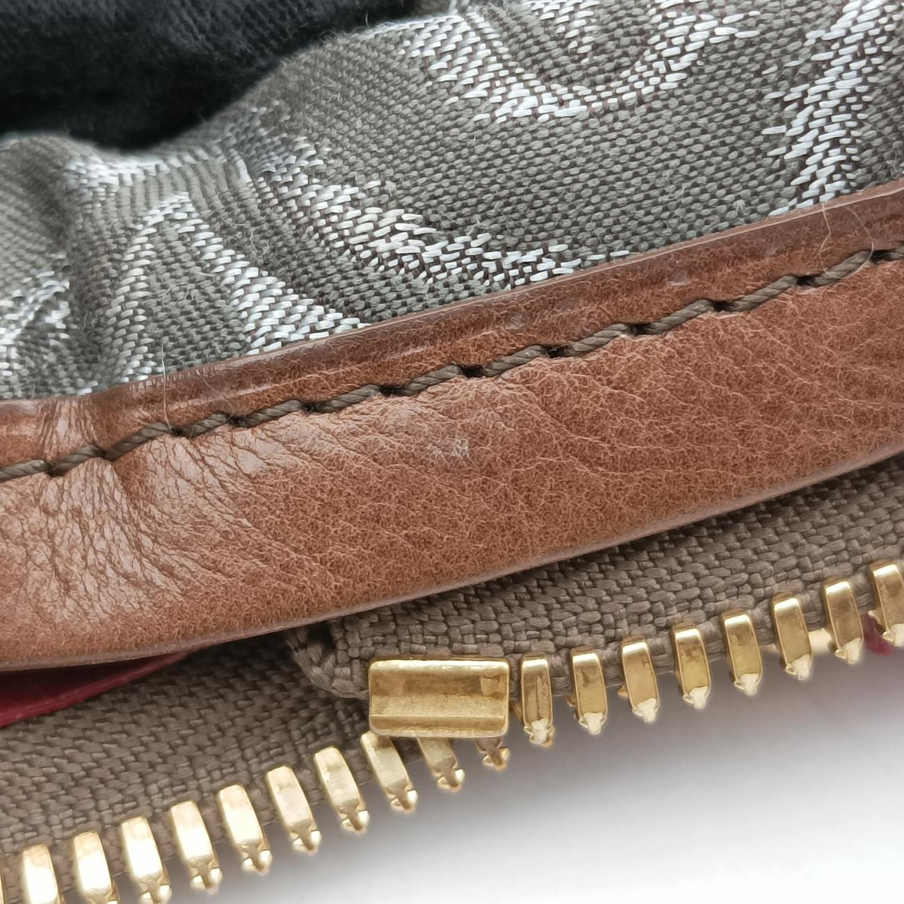 2010 Collection Aviator Gray×Red×Brown Canvas ×Leather M40385 TJ11602010 コレクション アヴィエーター グレー×レッド×ブラウン キャンバス×レザー M40385 TJ1160