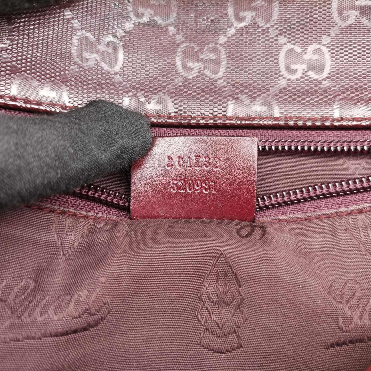 GG Plus Messenger Burgundy PVC coated canvas 201732 I7033049GGプラス メッセンジャー ワインレッド PVCコーティングキャンバス 201732 I7033049