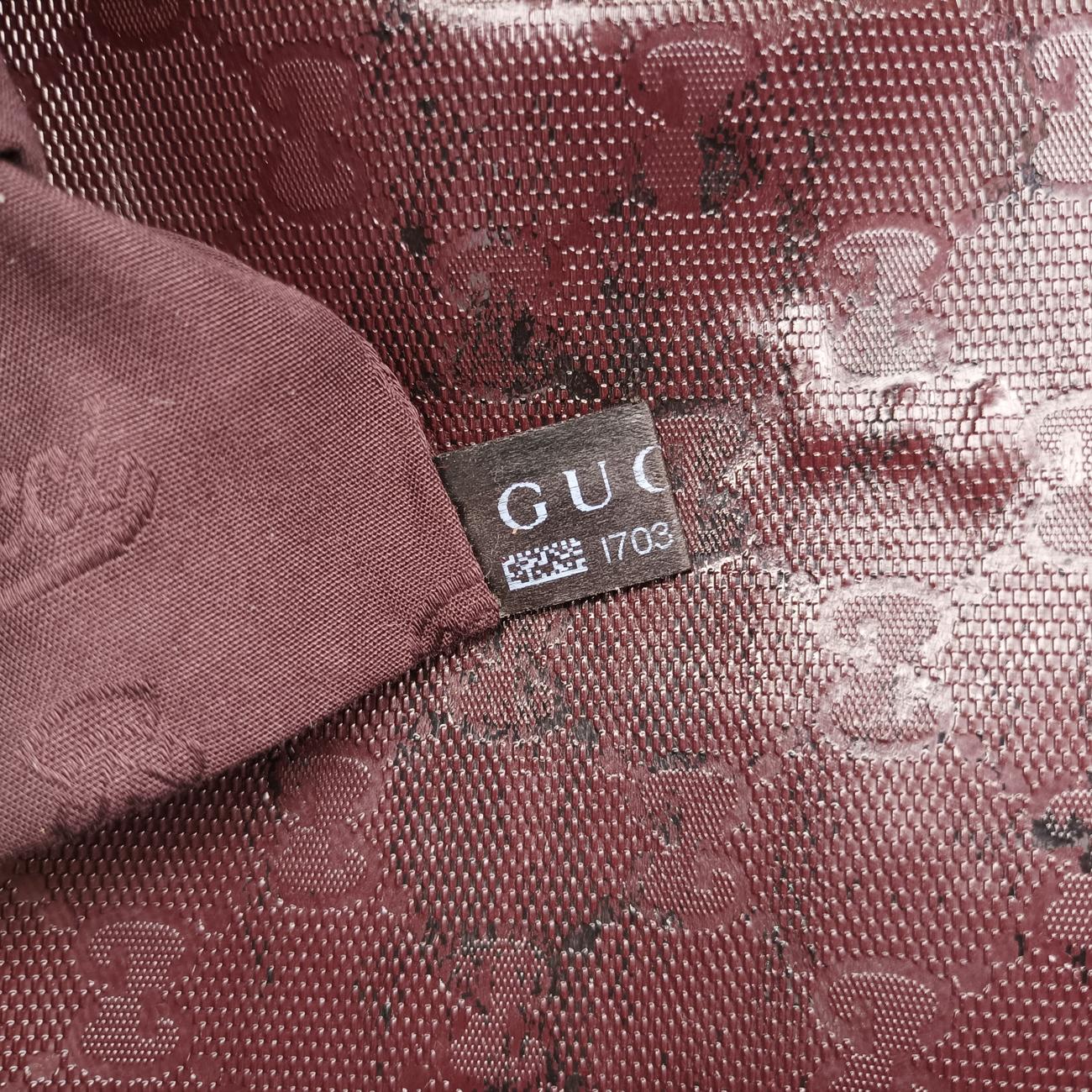 GG Plus Messenger Burgundy PVC coated canvas 201732 I7033049GGプラス メッセンジャー ワインレッド PVCコーティングキャンバス 201732 I7033049