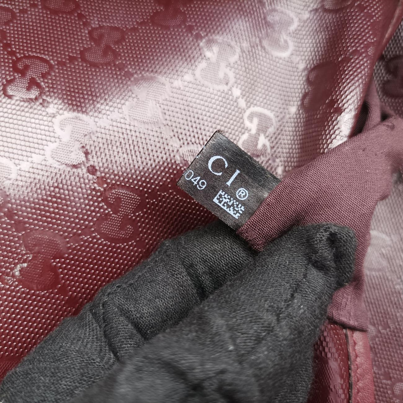 GG Plus Messenger Burgundy PVC coated canvas 201732 I7033049GGプラス メッセンジャー ワインレッド PVCコーティングキャンバス 201732 I7033049