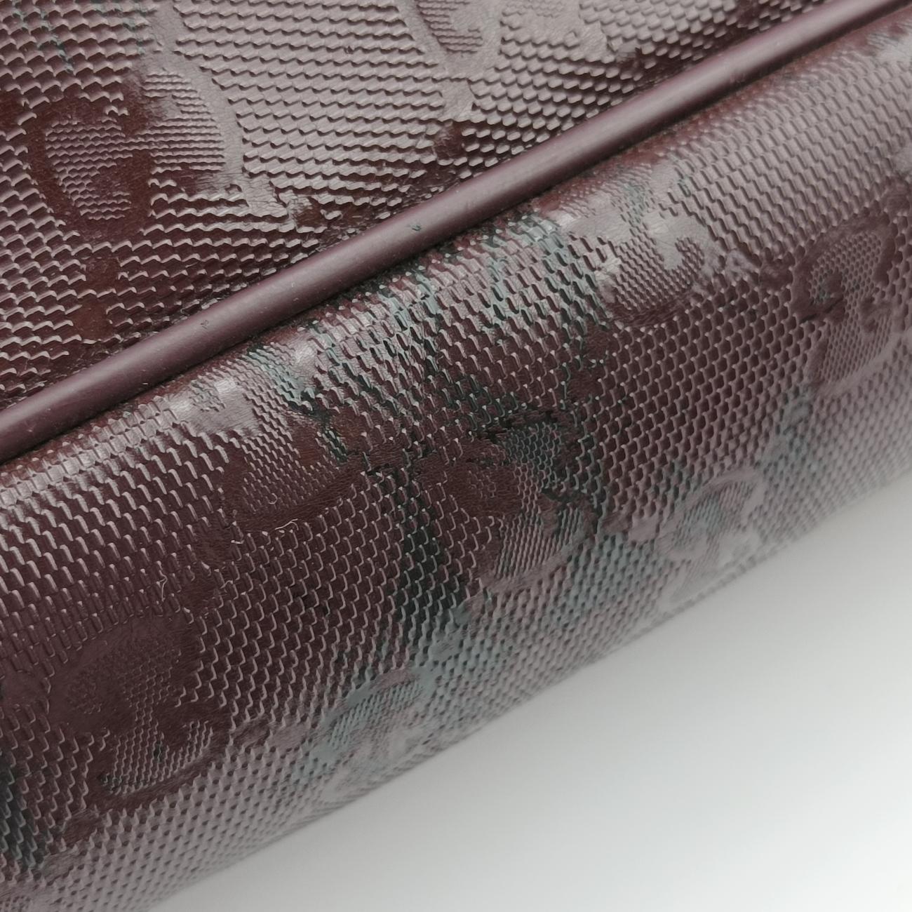 GG Plus Messenger Burgundy PVC coated canvas 201732 I7033049GGプラス メッセンジャー ワインレッド PVCコーティングキャンバス 201732 I7033049