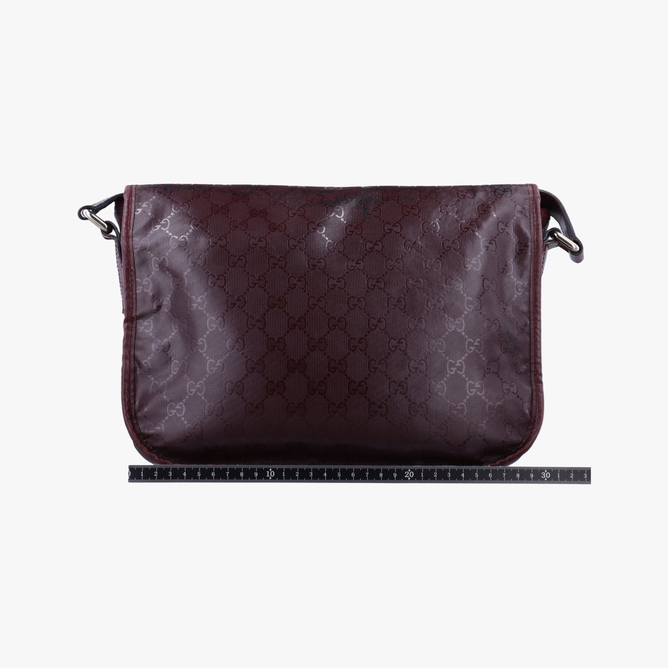 GG Plus Messenger Burgundy PVC coated canvas 201732 I7033049GGプラス メッセンジャー ワインレッド PVCコーティングキャンバス 201732 I7033049