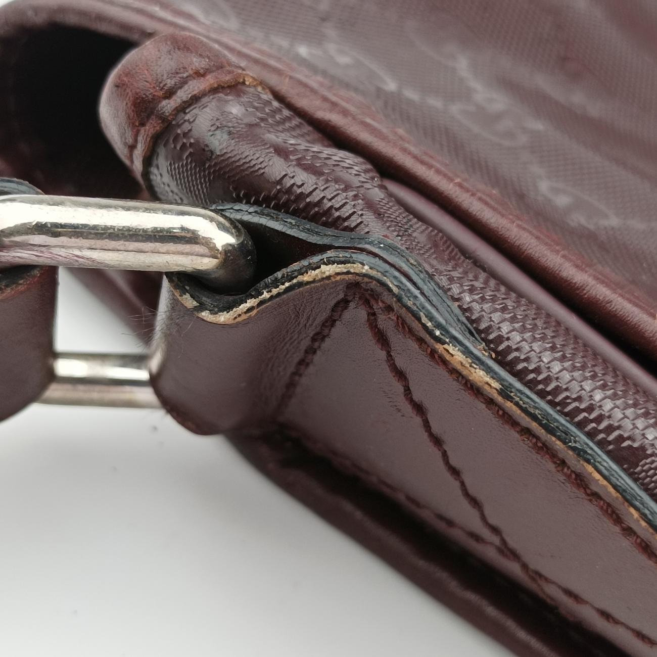 GG Plus Messenger Burgundy PVC coated canvas 201732 I7033049GGプラス メッセンジャー ワインレッド PVCコーティングキャンバス 201732 I7033049