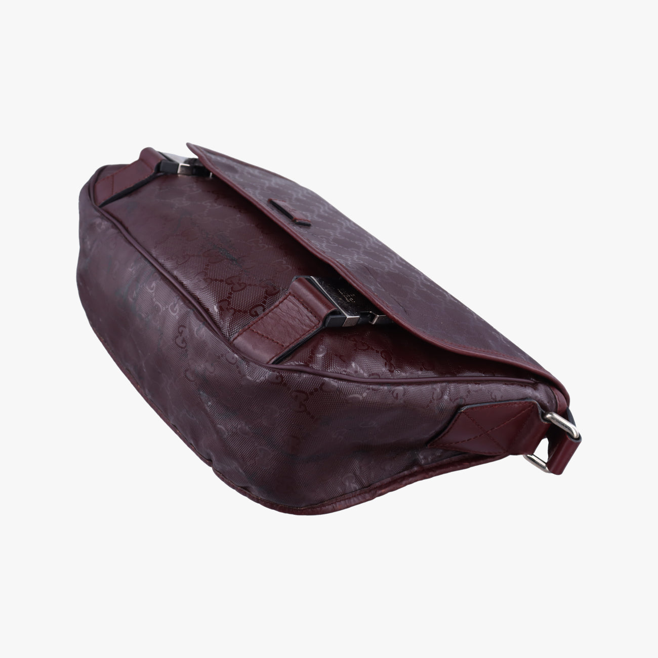 GG Plus Messenger Burgundy PVC coated canvas 201732 I7033049GGプラス メッセンジャー ワインレッド PVCコーティングキャンバス 201732 I7033049