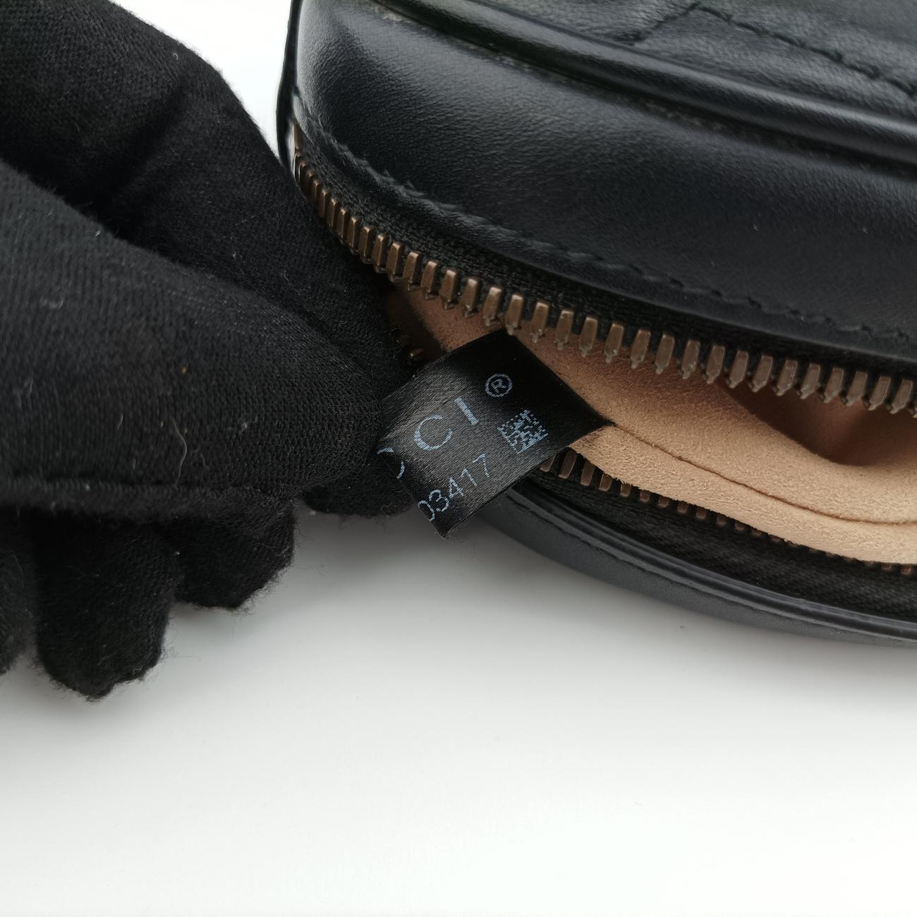 GG Marmont Black Leather 476434 B025003417GGマーモント ブラック レザー 476434 B025003417