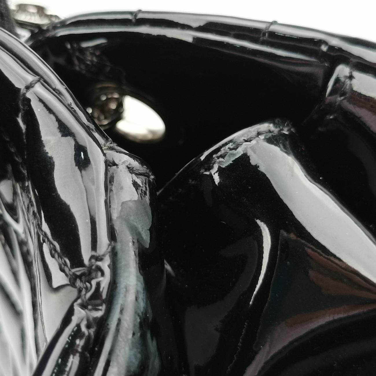 Mademoiselle Bowling Black Leather A49854 14164044マドモアゼル ボーリング ブラック レザー A49854 14164044