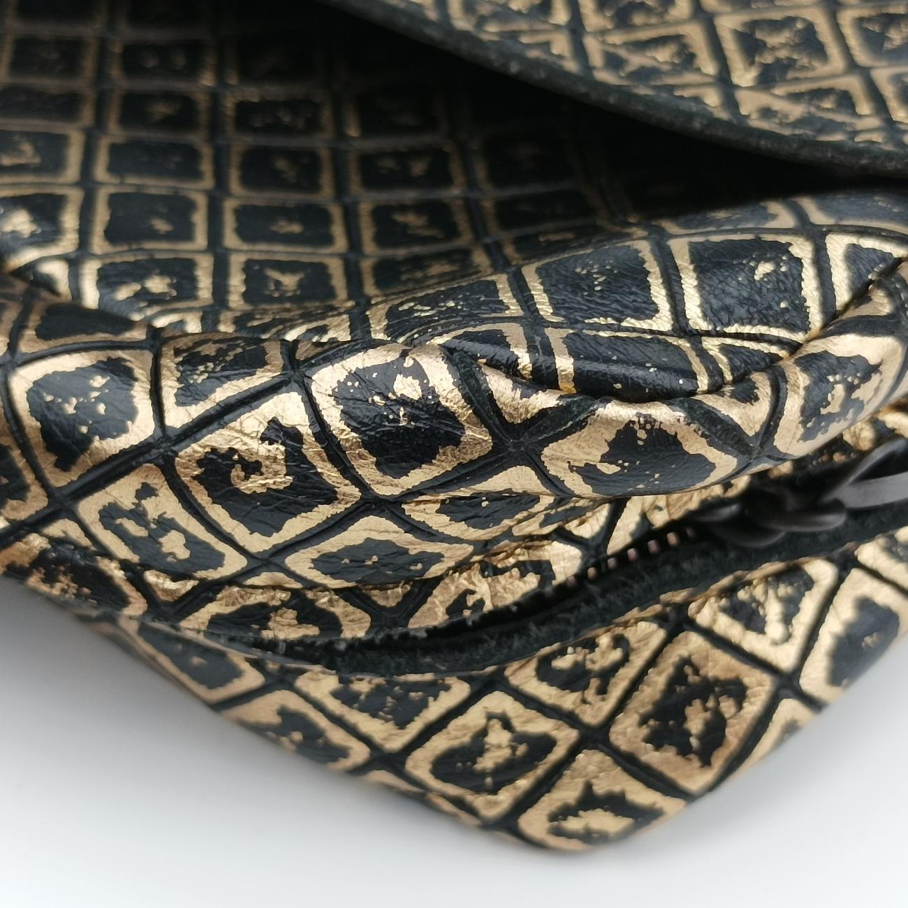 Intrecciomirage Butterfly Charm Black×golden Leather B00957186Bイントレッチミラージュ バタフライ チャーム ブラック×ゴールド レザー B00957186B