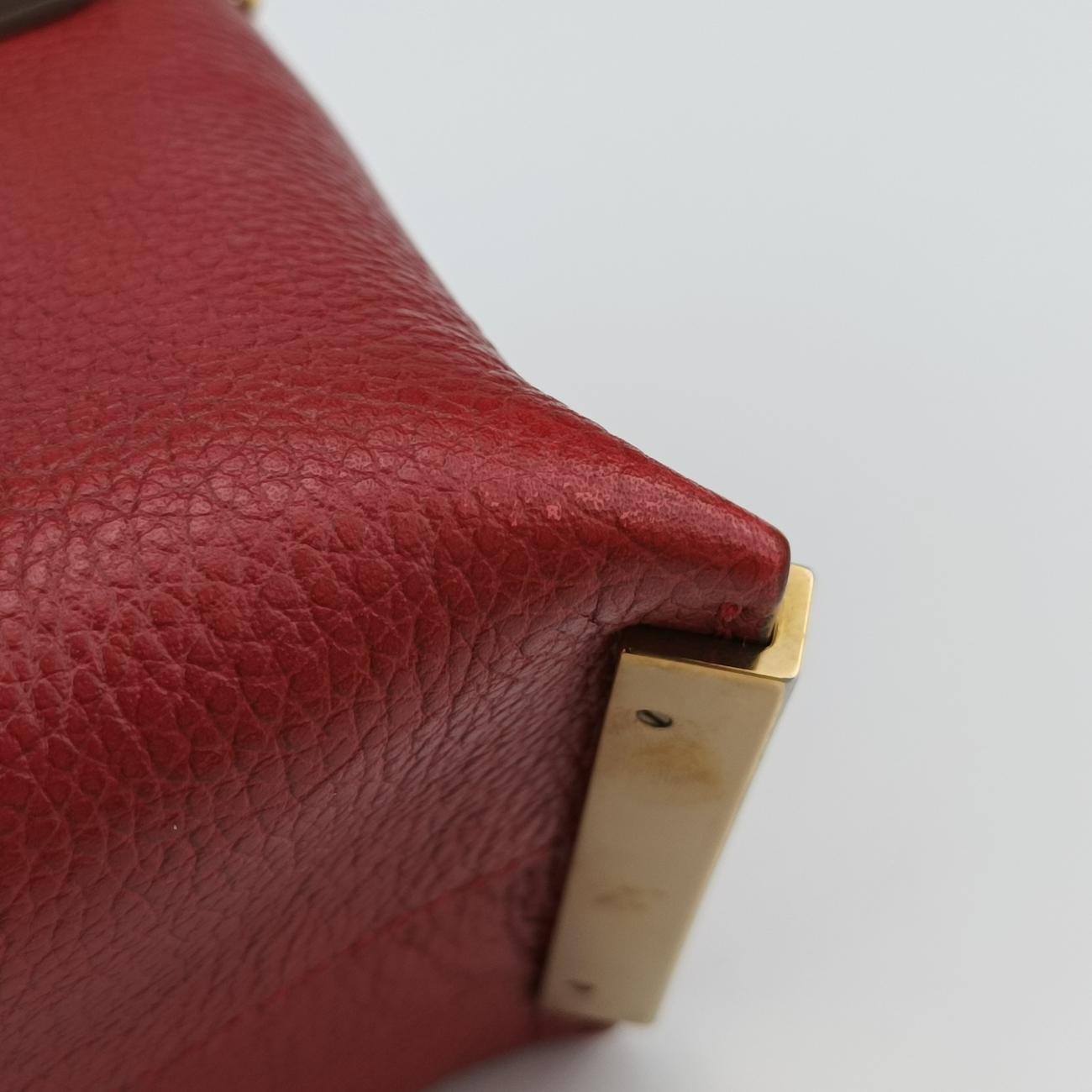 CLARE Burgundy×Red Leather 021457-65-9クレーア ワインレッド×レッド レザー 021457-65-9