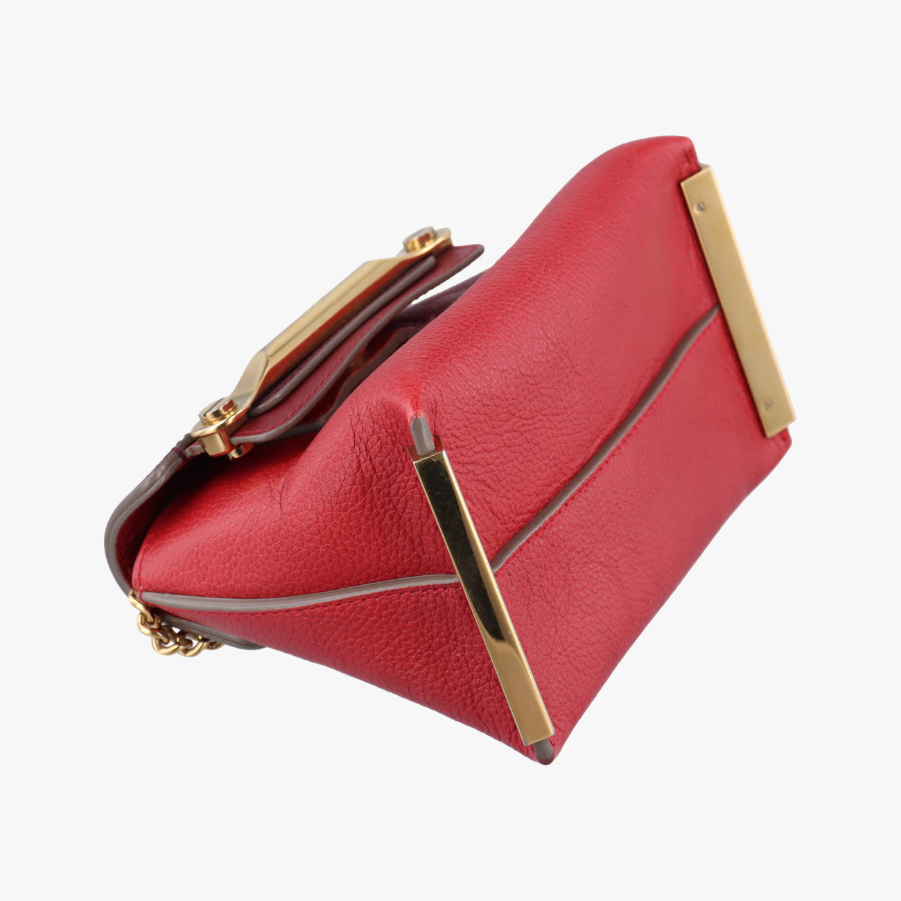 CLARE Burgundy×Red Leather 021457-65-9クレーア ワインレッド×レッド レザー 021457-65-9