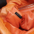 Nappa Bomber Sound Chain Flap Orange lambskin 25ナッパボマー サウンドチェーン フラップ オレンジ ラムスキン 25