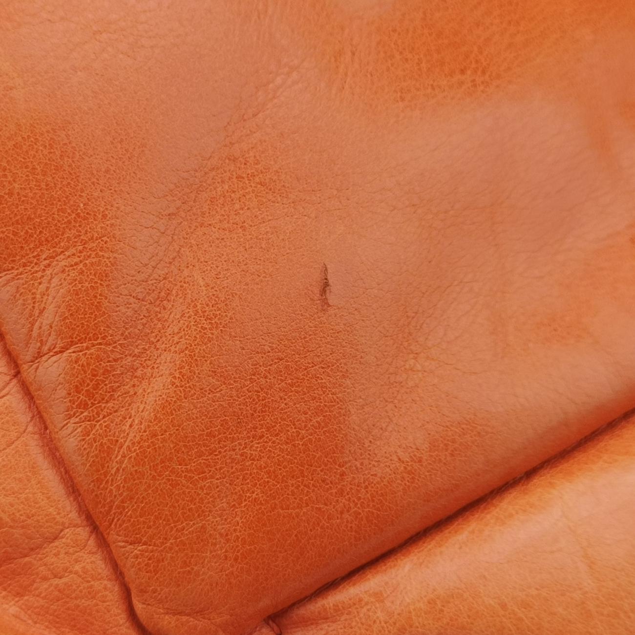 Nappa Bomber Sound Chain Flap Orange lambskin 25ナッパボマー サウンドチェーン フラップ オレンジ ラムスキン 25