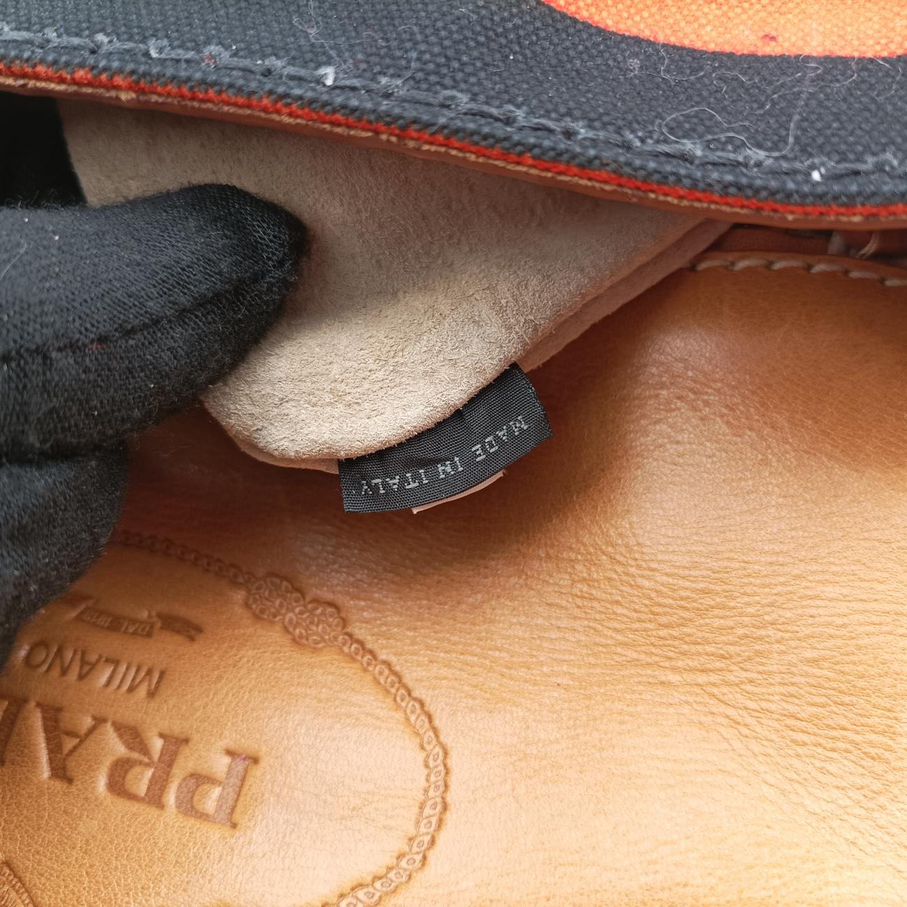 Kanapa Orange x Black x Beige Canvas BT0785 25カナパ オレンジ×ブラック×ベージュ キャンパス BT0785 25
