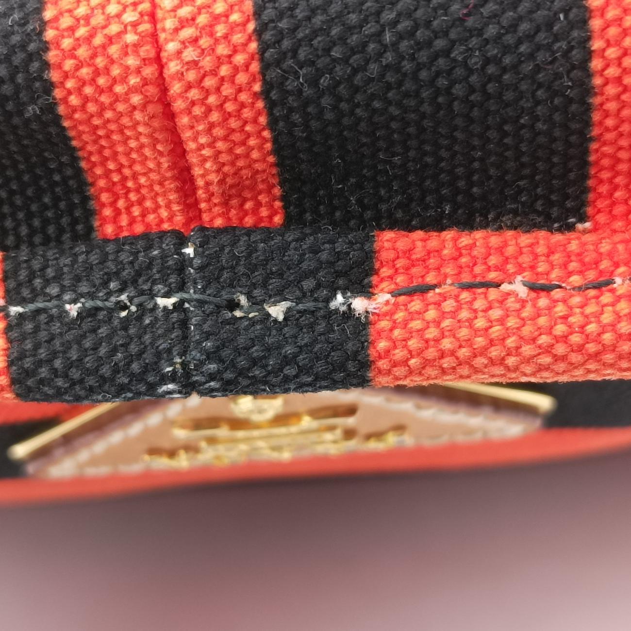 Kanapa Orange x Black x Beige Canvas BT0785 25カナパ オレンジ×ブラック×ベージュ キャンパス BT0785 25