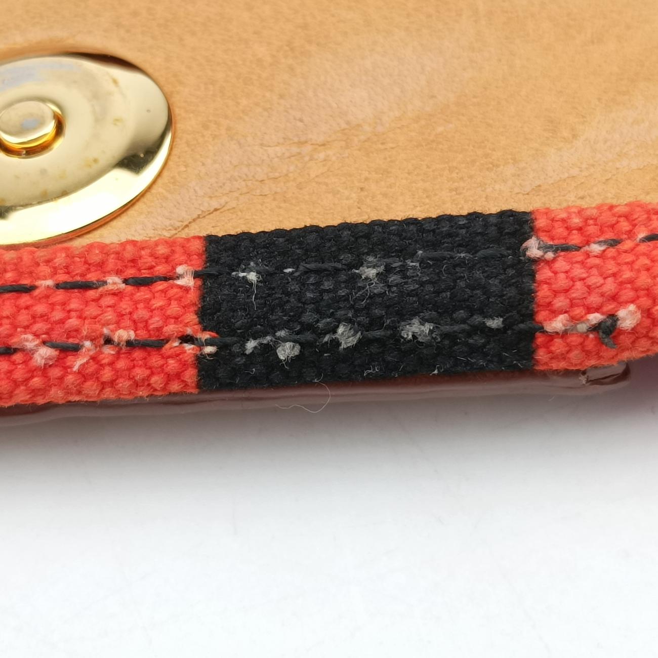 Kanapa Orange x Black x Beige Canvas BT0785 25カナパ オレンジ×ブラック×ベージュ キャンパス BT0785 25