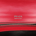 Electra Studded Red Leather x Saffiano leather 1BD120 25エレクトラ スタッズ レッド レザー×サフィアーノレザー 1BD120 25