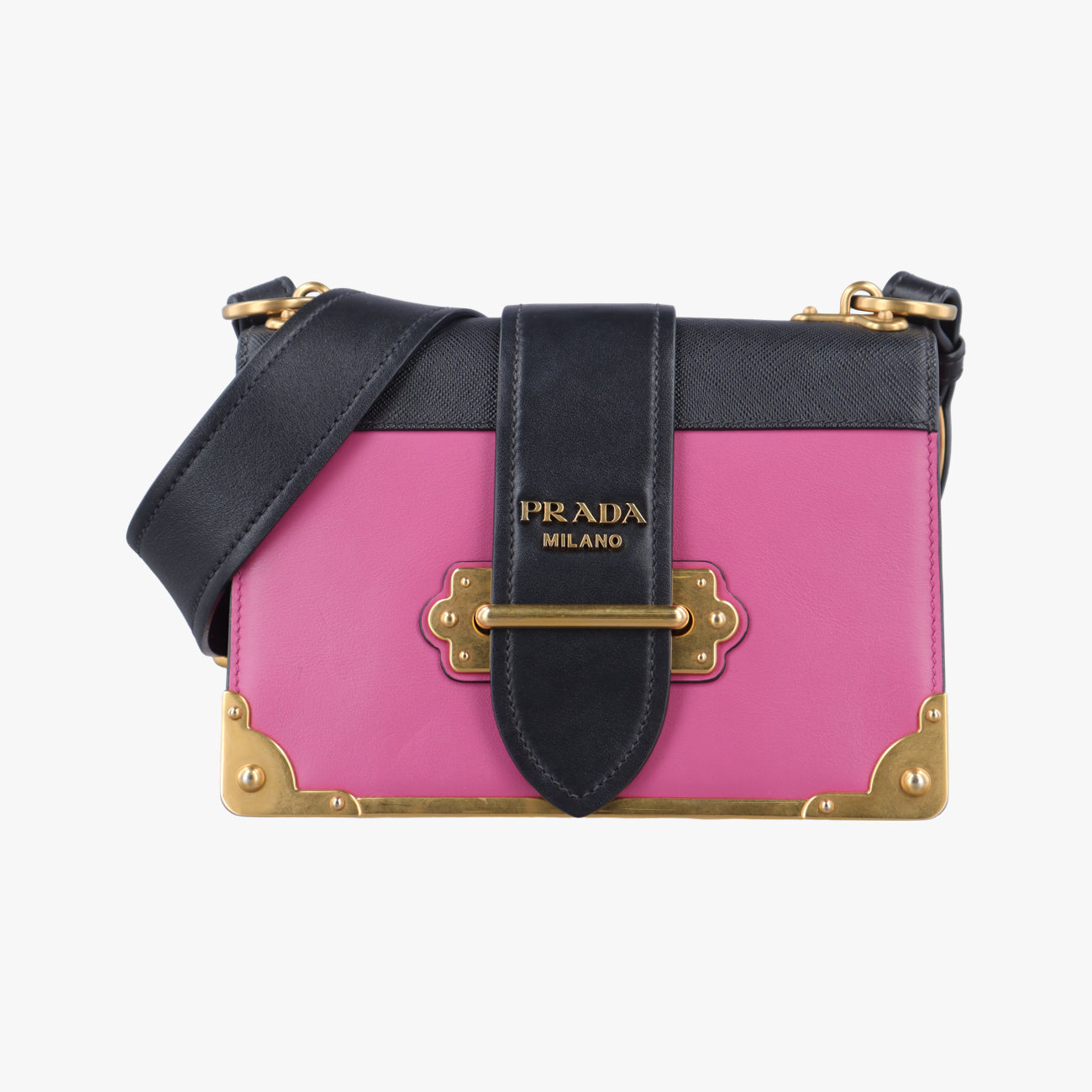 Cahier Pink×Black Leather 1BD045 25カイエ ピンク×ブラック レザー 1BD045 25