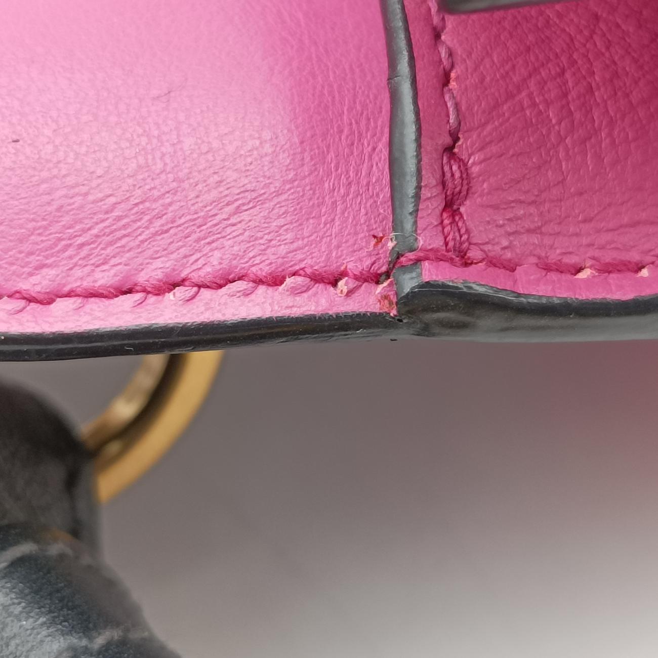 Cahier Pink×Black Leather 1BD045 25カイエ ピンク×ブラック レザー 1BD045 25