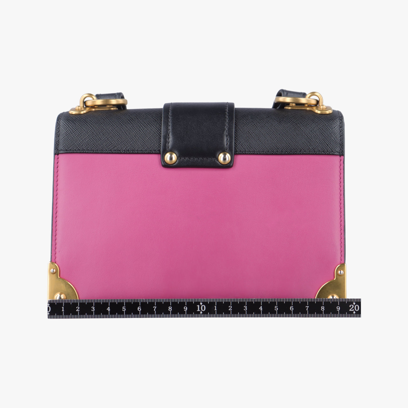 Cahier Pink×Black Leather 1BD045 25カイエ ピンク×ブラック レザー 1BD045 25