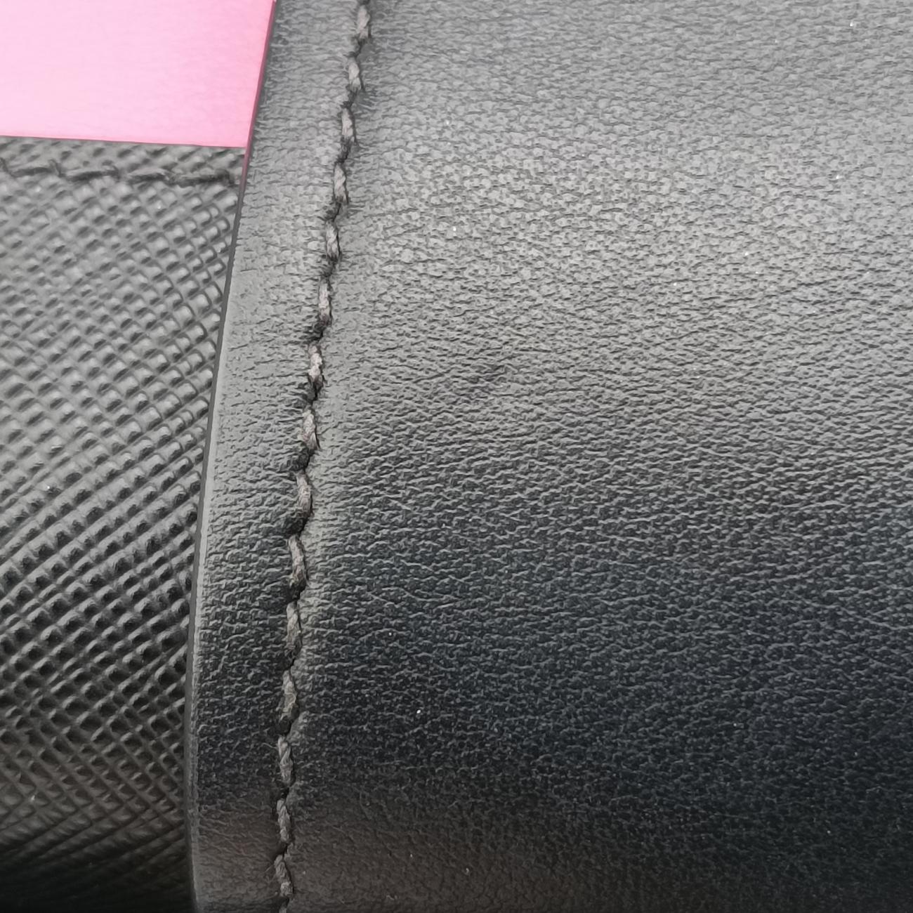 Cahier Pink×Black Leather 1BD045 25カイエ ピンク×ブラック レザー 1BD045 25