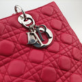 Lady Dior Red lambskin 16-BO-0173レディディオール レッド ラムスキン 16-BO-0173
