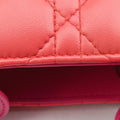 Lady Dior Orange×Pink lambskin 15-BO-0133レディディオール オレンジ×ピンク ラムスキン 15-BO-0133