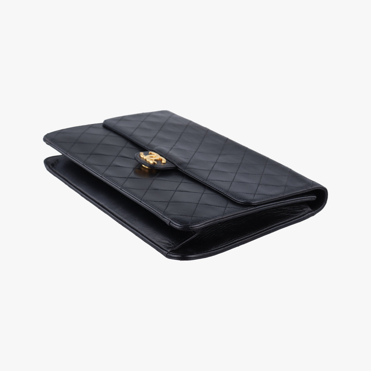 Matelasse 25 Push Lock Chain Black lambskin A03570 4974933マトラッセ25 プッシュロック チェーン ブラック ラムスキン A03570 4974933