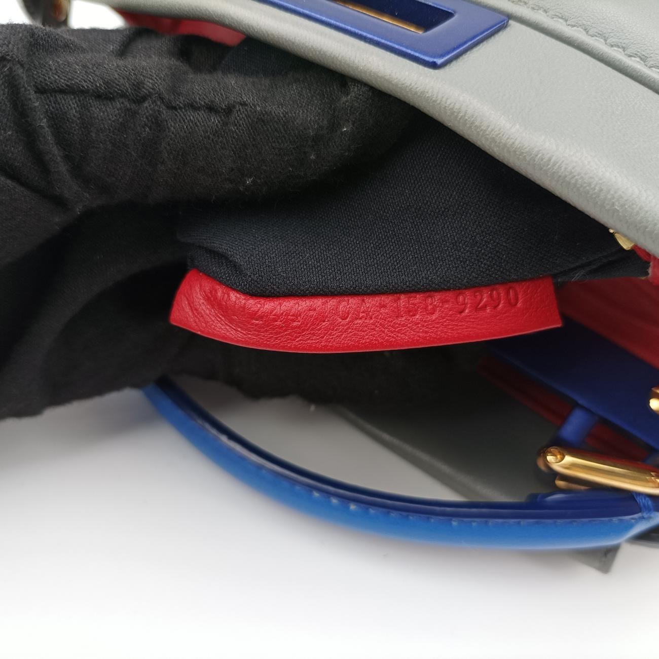 PEEKABOO Blue×Gray Leather 8BN244 8BN244-1CA-158-9290ピーカブー ミニ ブルー×グレー レザー 8BN244 8BN244-1CA-158-9290