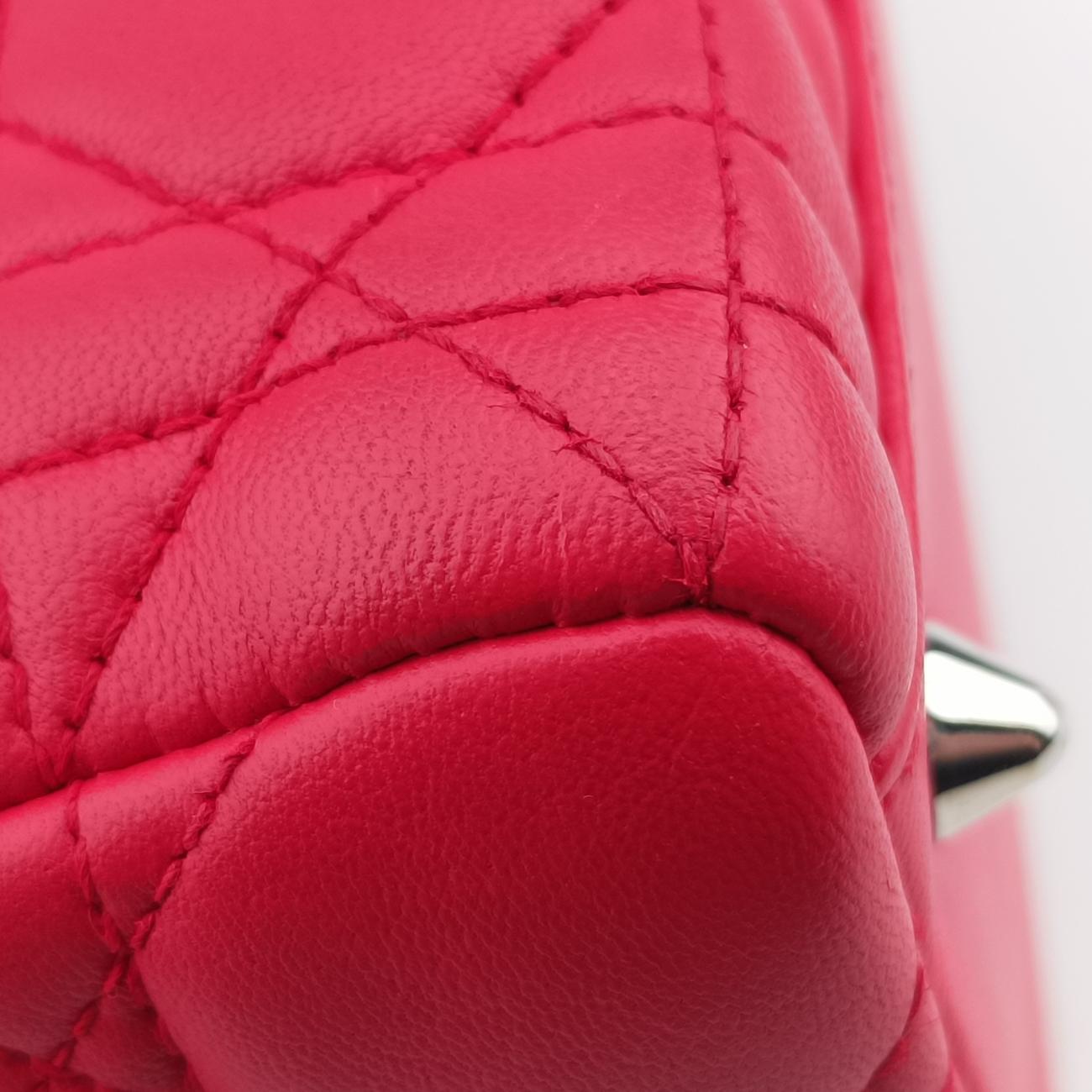 Lady Dior Red lambskin 17-BO-1101レディディオール レッド ラムスキン 17-BO-1101