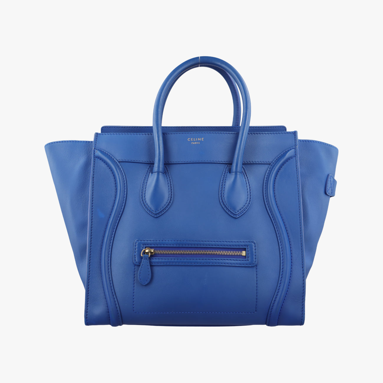Luggage Mini Shopper Blue Leather F-AT-0162 F-CU-0152ラゲージミニショッパー ブルー レザー F-AT-0162 F-CU-0152