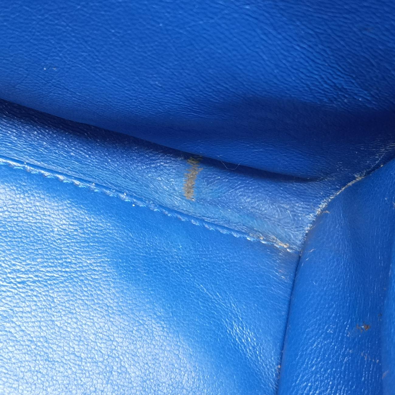 Luggage Mini Shopper Blue Leather F-AT-0162 F-CU-0152ラゲージミニショッパー ブルー レザー F-AT-0162 F-CU-0152