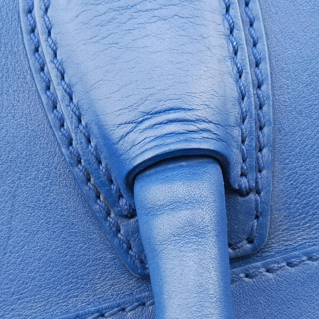 Luggage Mini Shopper Blue Leather F-AT-0162 F-CU-0152ラゲージミニショッパー ブルー レザー F-AT-0162 F-CU-0152