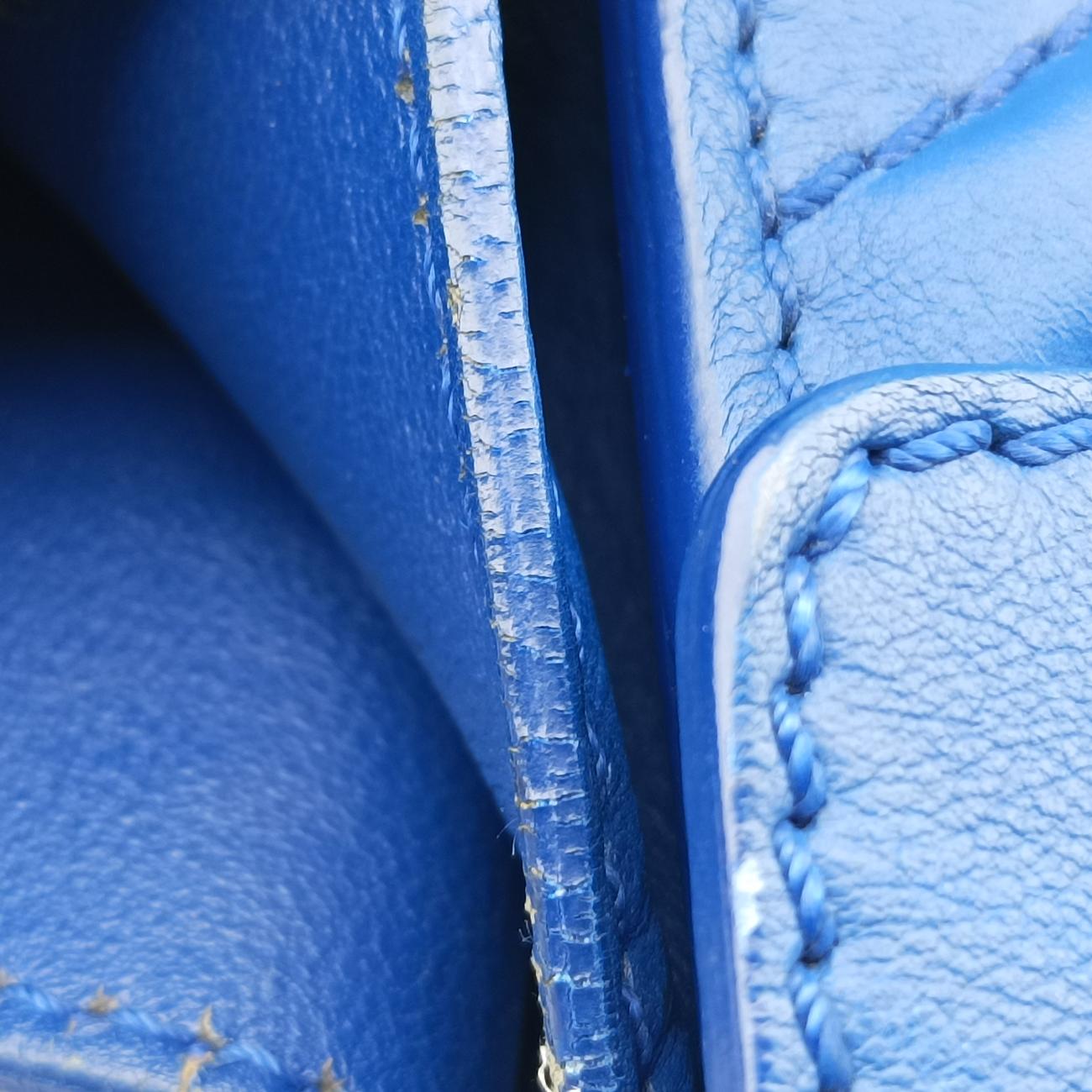 Luggage Mini Shopper Blue Leather F-AT-0162 F-CU-0152ラゲージミニショッパー ブルー レザー F-AT-0162 F-CU-0152