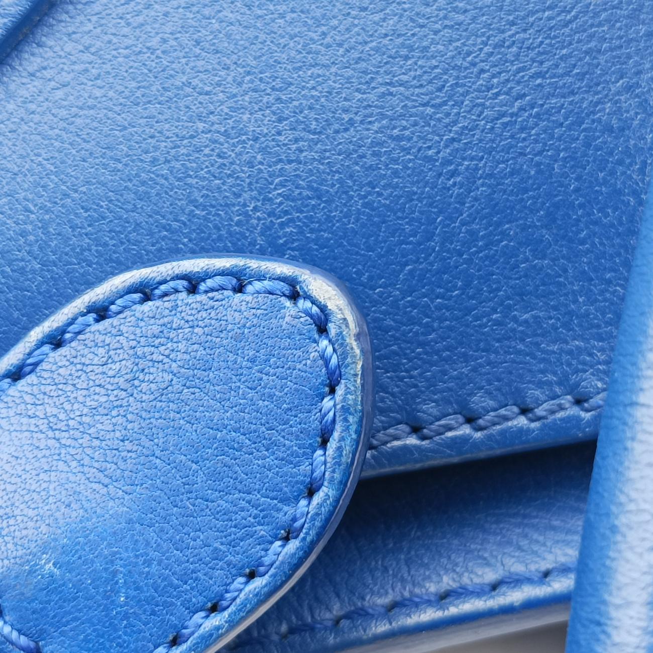 Luggage Mini Shopper Blue Leather F-AT-0162 F-CU-0152ラゲージミニショッパー ブルー レザー F-AT-0162 F-CU-0152