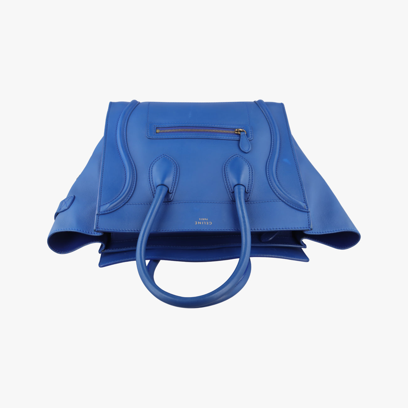 Luggage Mini Shopper Blue Leather F-AT-0162 F-CU-0152ラゲージミニショッパー ブルー レザー F-AT-0162 F-CU-0152