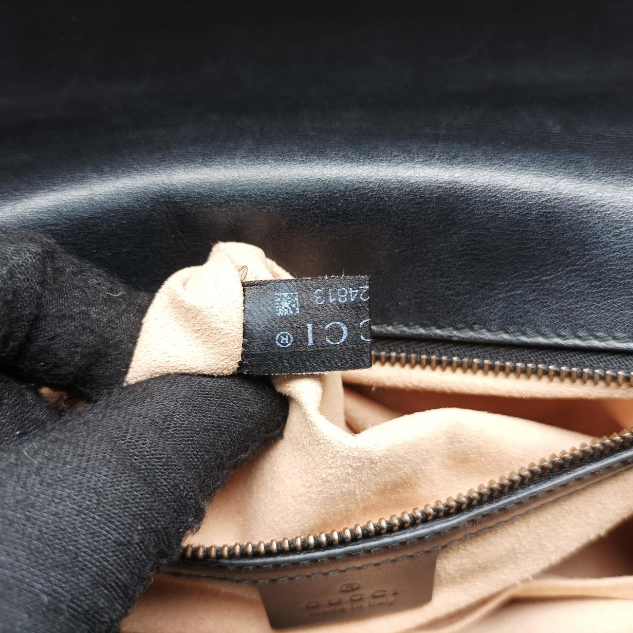 GG Marmont Black Leather 498110 E024924813GGマーモント ブラック レザー 498110 E024924813